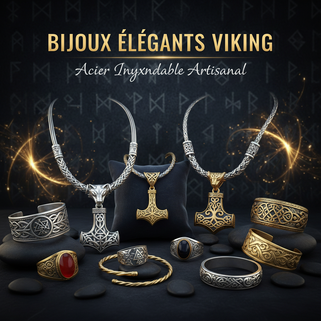 Bijoux Vikings Élégants - Fond clair