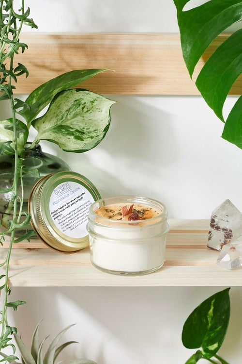 Bougie Rituelle Abondance | Cire de Soja & Cristal de Citrine