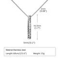 Collier Pendentif Runes Vikings – Acier Inoxydable, Homme & Femme
