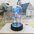 Rose Éternelle sous Cloche en Verre – Lumière LED Magique – Cadeau