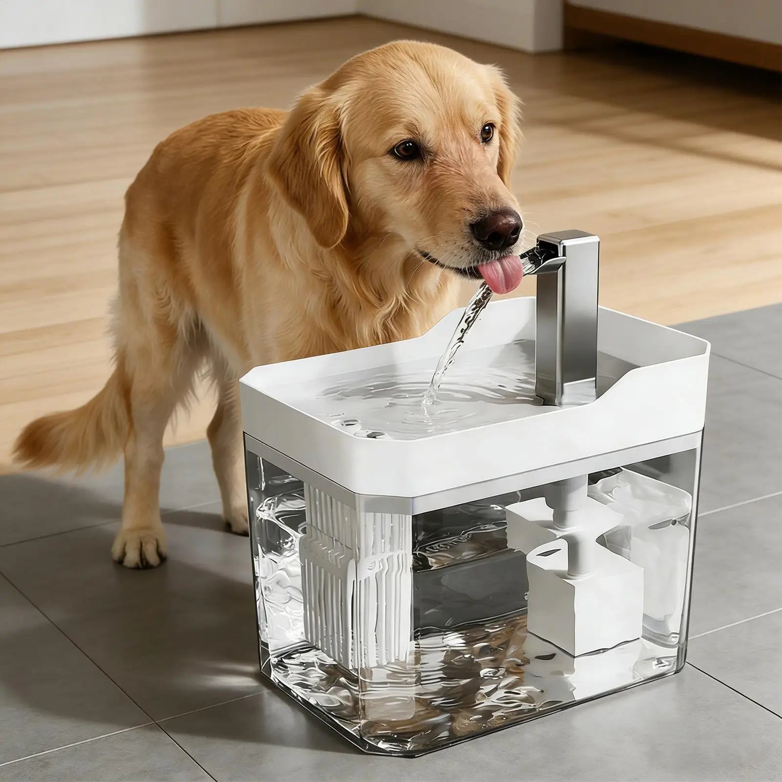 Fontaine à Eau Automatique pour Chat – 1,5 L, Silencieuse & Intelligente