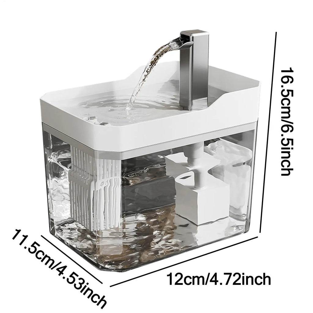 Fontaine à Eau Automatique pour Chat – 1,5 L, Silencieuse & Intelligente