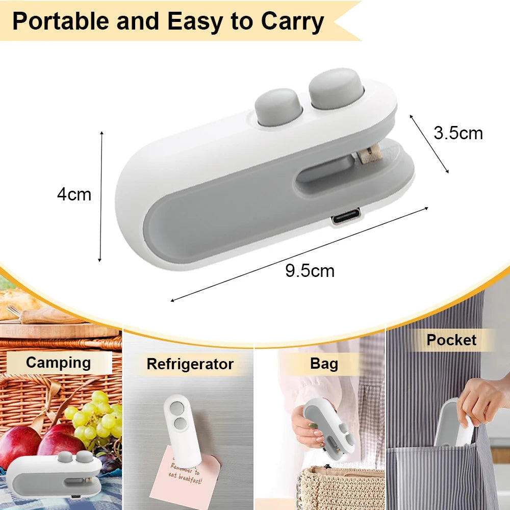 Mini Thermoscellant 2 en 1 – Rechargeable USB, Conserve Vos Aliments Plus Longtemps