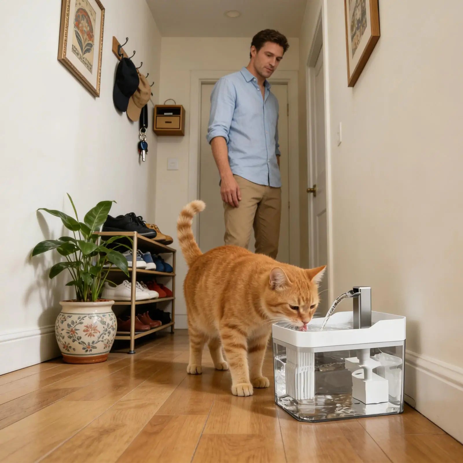 Fontaine à Eau Automatique pour Chat – 1,5 L, Silencieuse & Intelligente