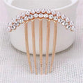 Peigne à tête ronde en métal Perle Diamond pour cheveux