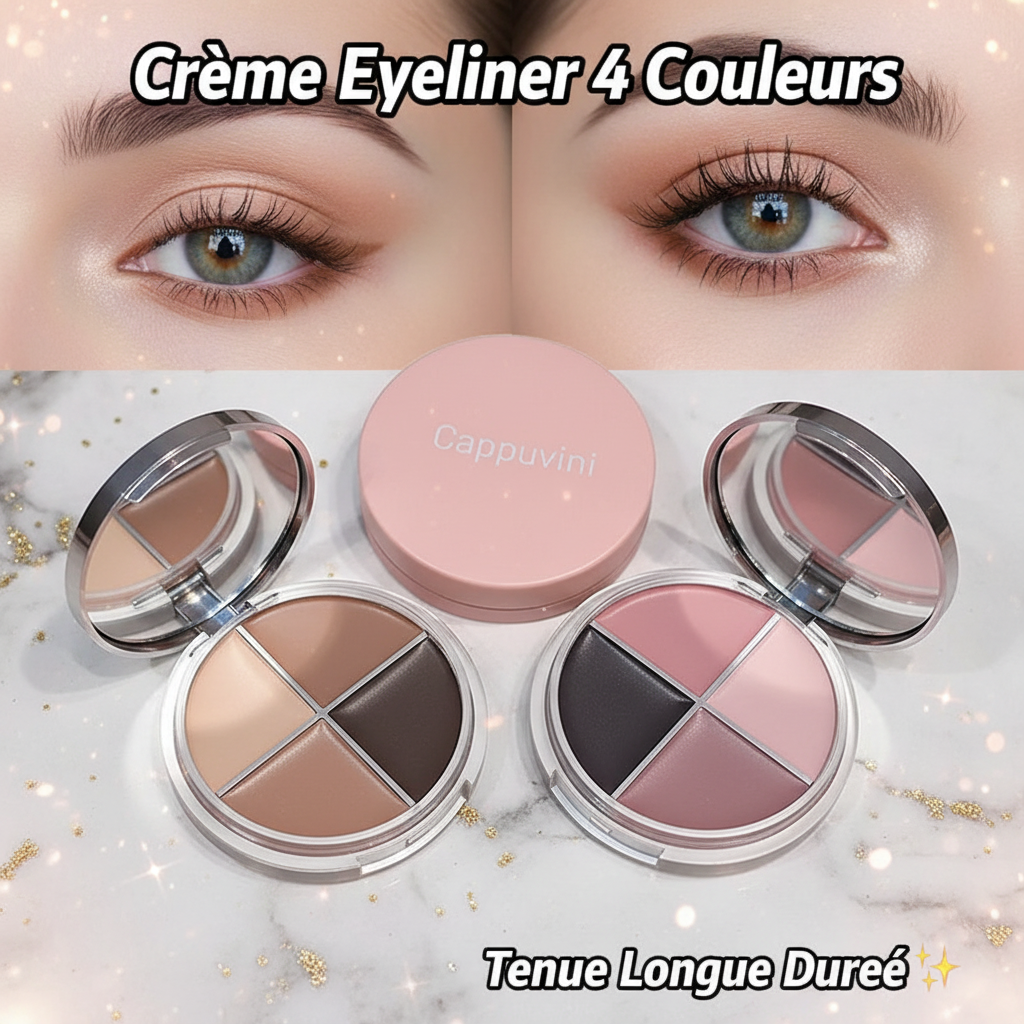 Cappuvini Eyeliner 4 Couleurs - Image Accrocheuse