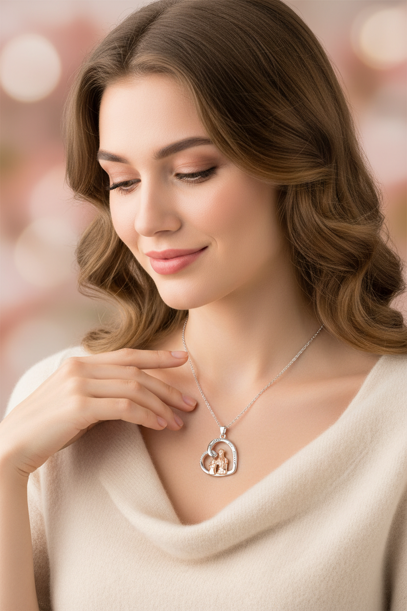 Collier porté - Lifestyle Fête des Mères
