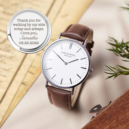 Montre Homme Personnalisée Gravée – Cadeau Fête des Pères