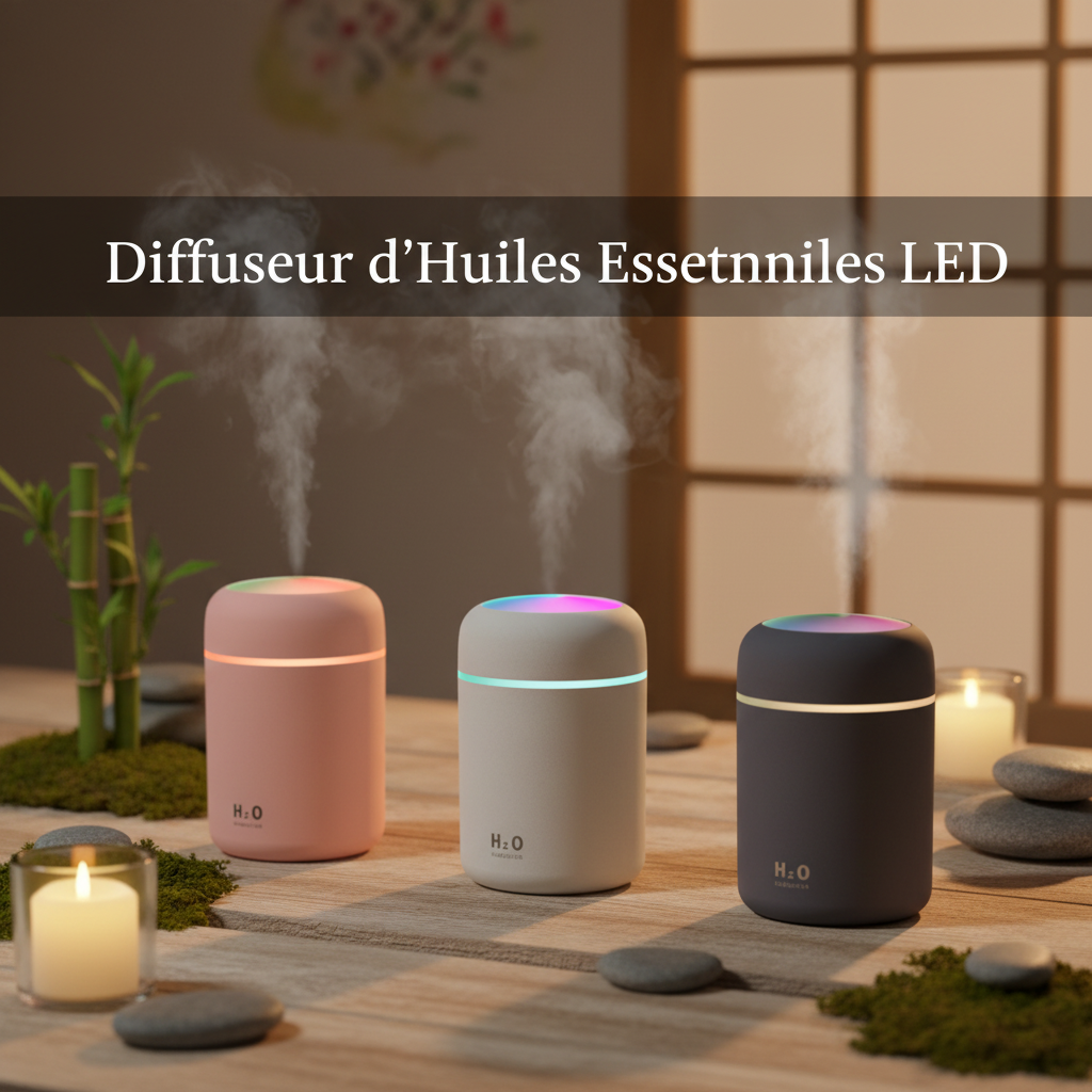 Diffuseur d'Huiles Essentielles LED — Ambiance zen