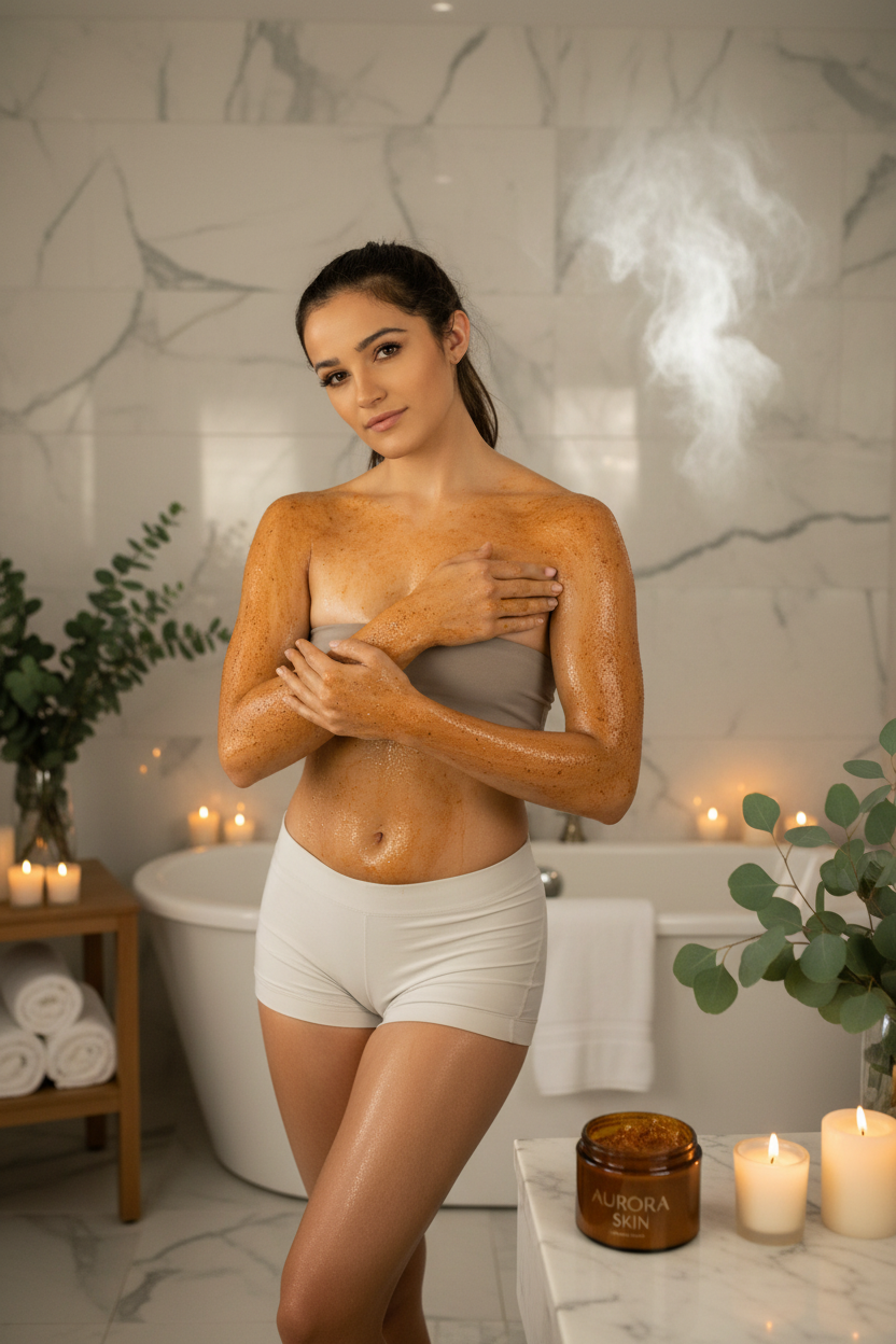 Boost Energy — Gommage orange corps entier ambiance spa détente