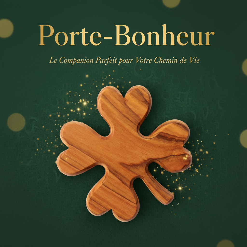 Porte-Bonheur - Le Compagnon Parfait pour Votre Chemin de Vie - Fond Vert Forêt