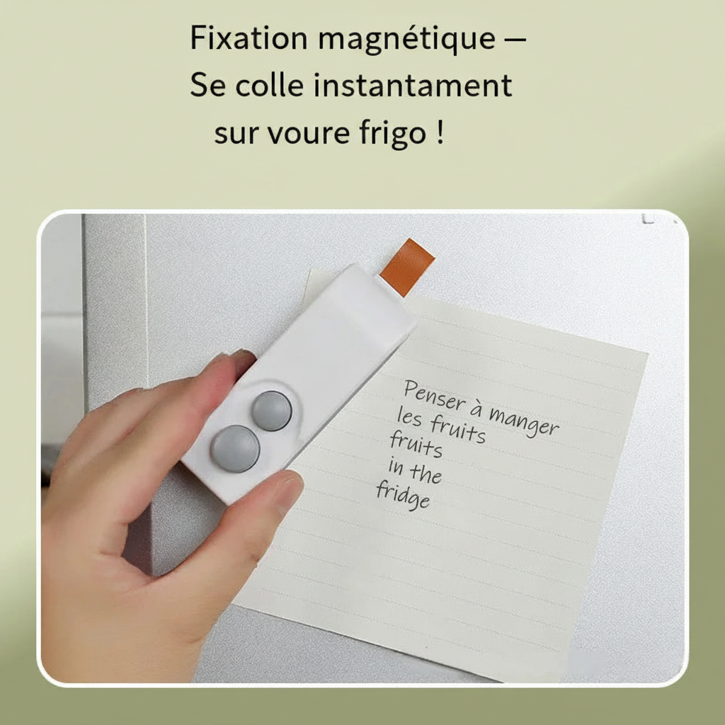 Mini scelleuse portable - Fixation magnétique - Se colle sur le frigo