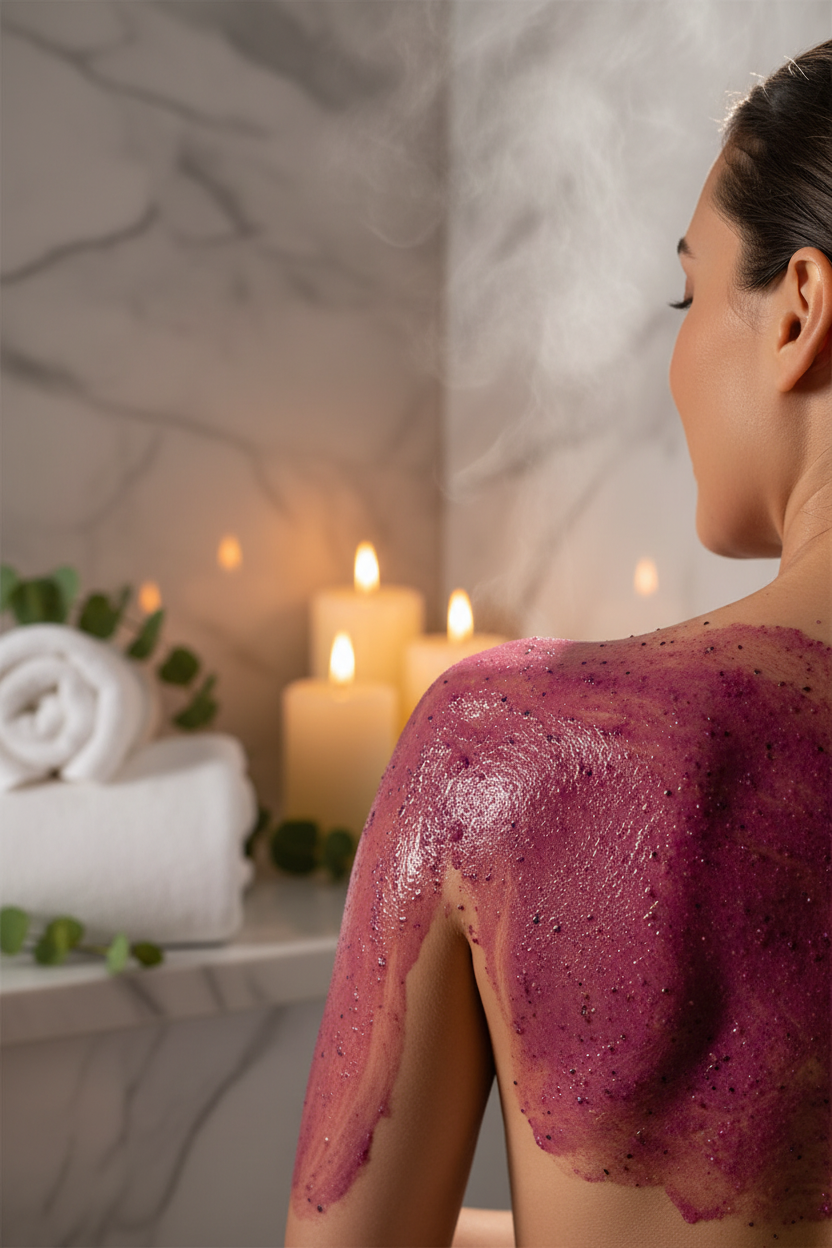 Gain Strength — Gommage épaules et dos ambiance spa