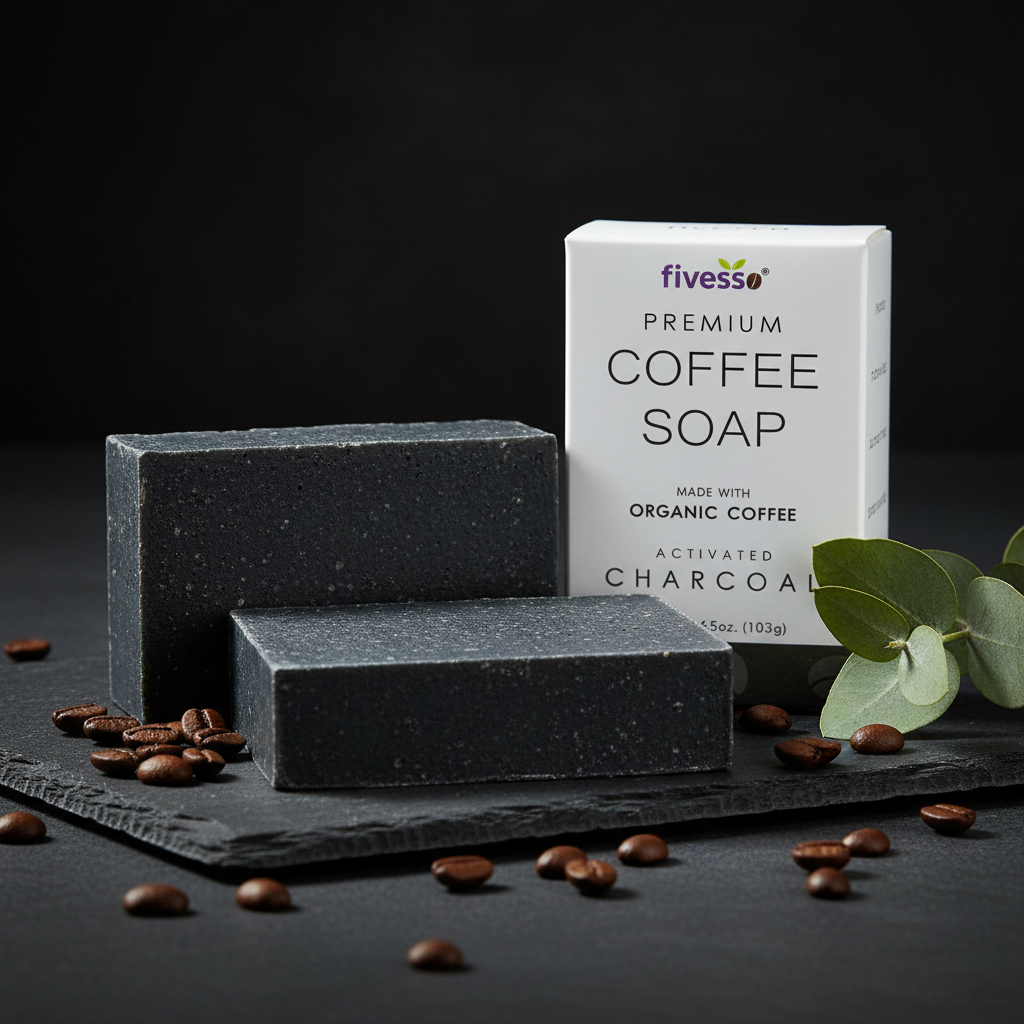 Savon Charbon Actif Café - Style Dark Luxury