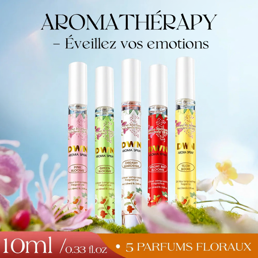 Aromathérapie - Éveillez vos émotions - 5 Parfums Floraux 10ml