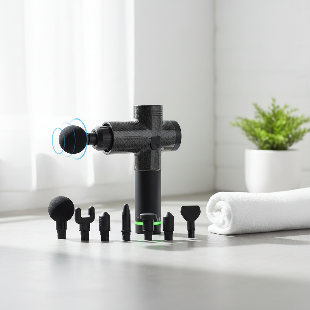 Masseur musculaire portable premium - ambiance sport & bien-être