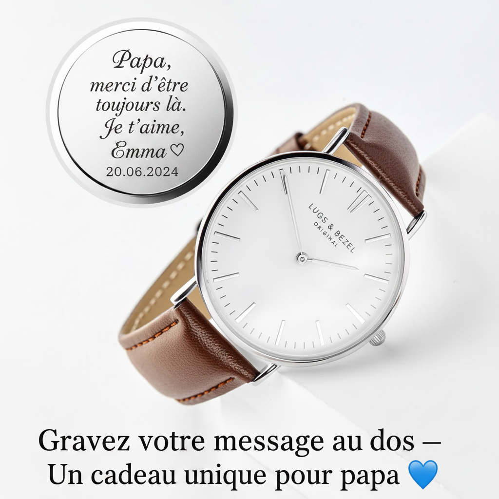Montre Fête des Pères - Texte français